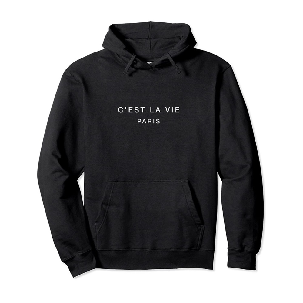 C’est La Vie Paris Black Hoodie